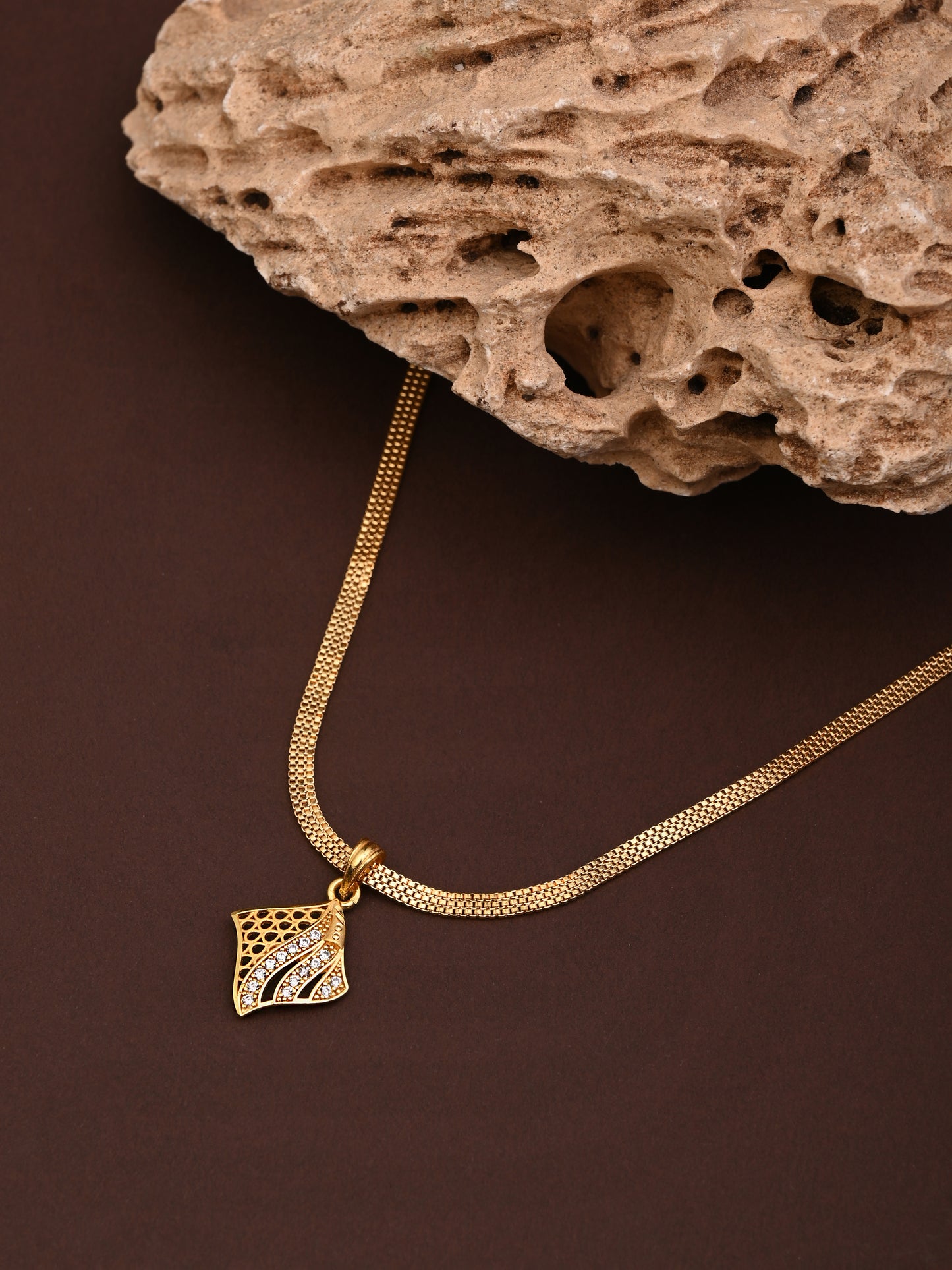 One-Gram Gold Chain Pendant Set