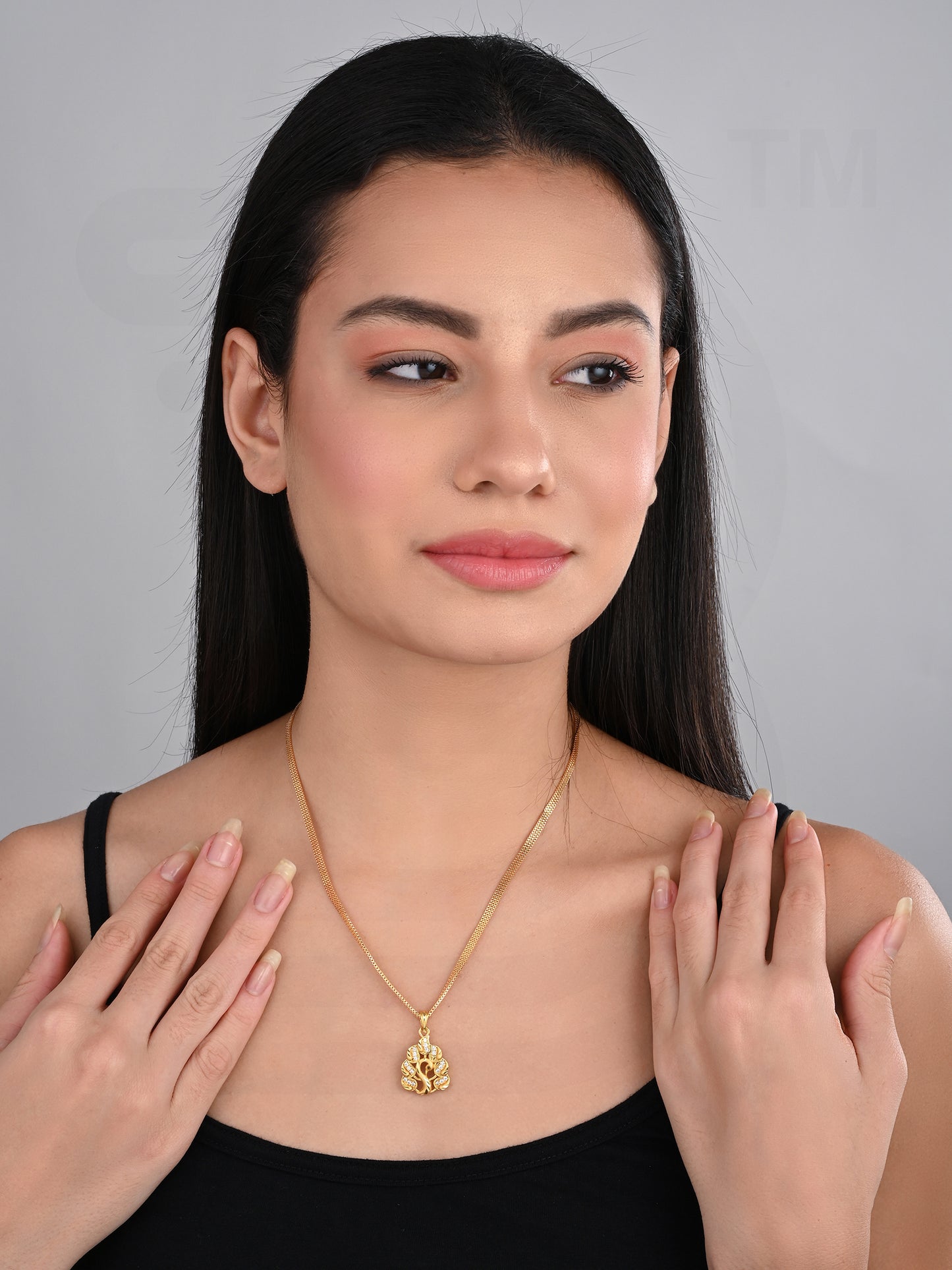 One-Gram Gold Chain Pendant Set