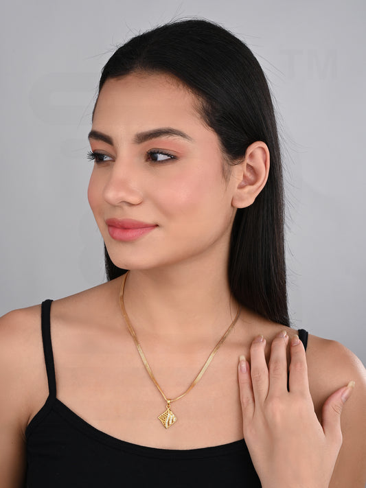 One-Gram Gold Chain Pendant Set