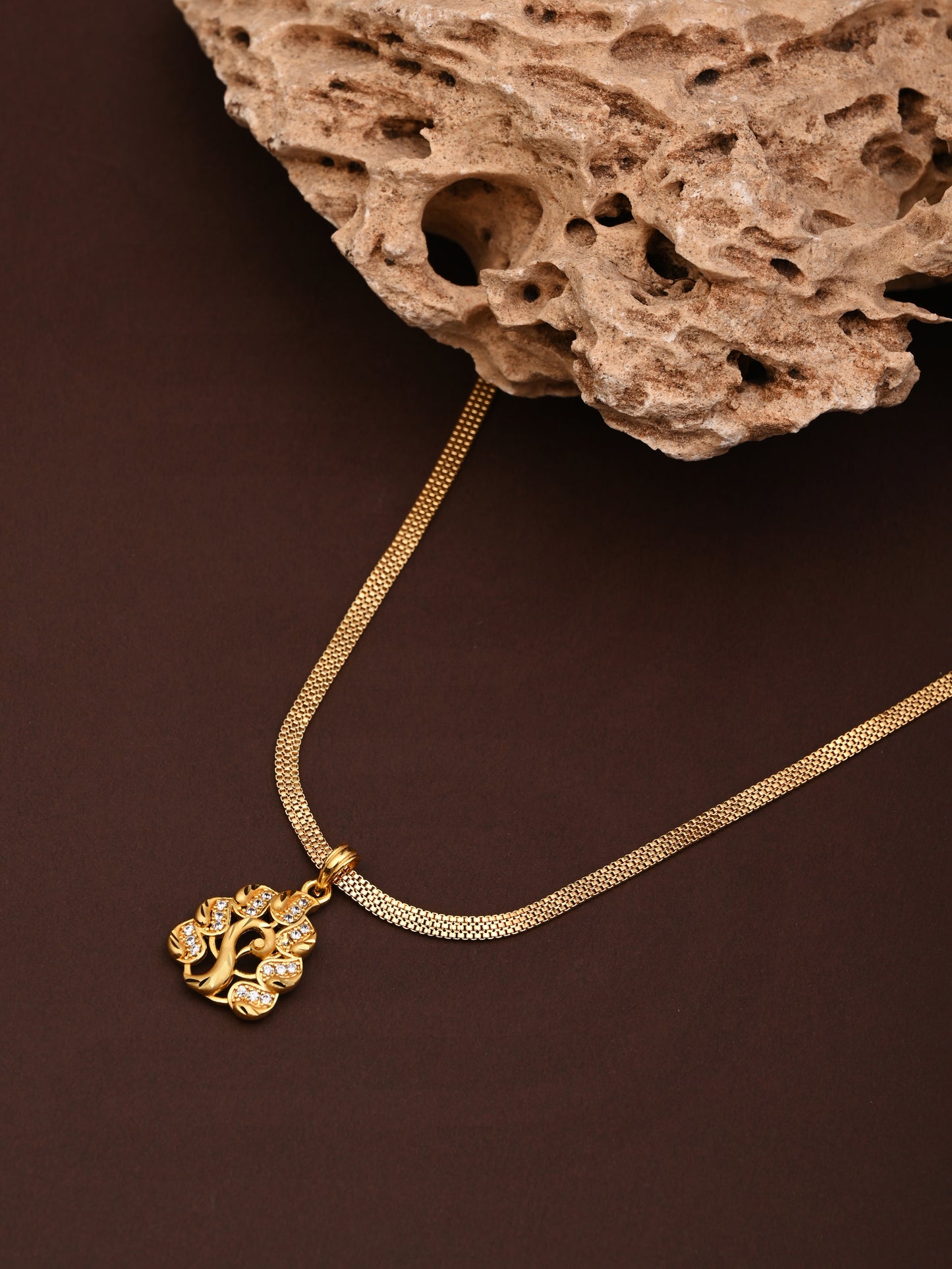 One-Gram Gold Chain Pendant Set