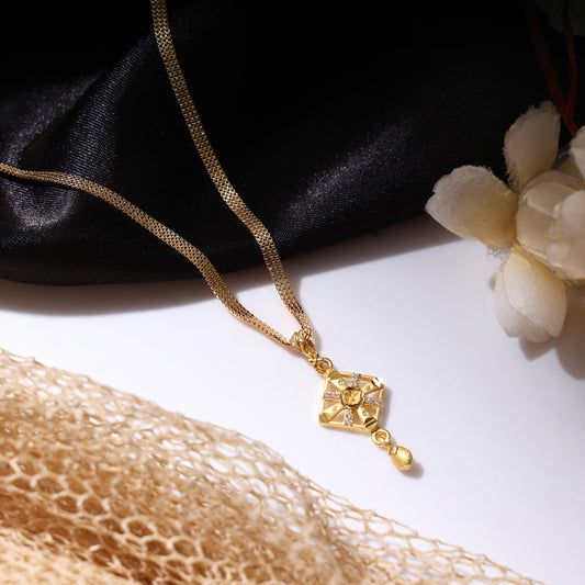 One-Gram Gold Chain Pendant Set