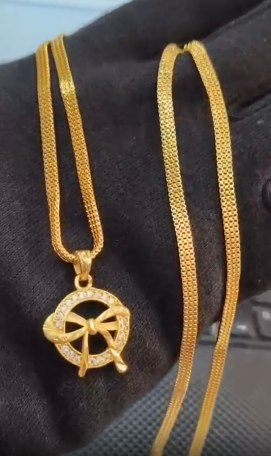 One-Gram Gold Chain & Pendant Set Premium Quality