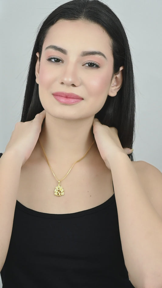 One-Gram Gold Chain Pendant Set